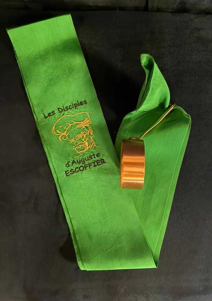 Eșarfă verde Les Disciples d'Auguste Escoffier